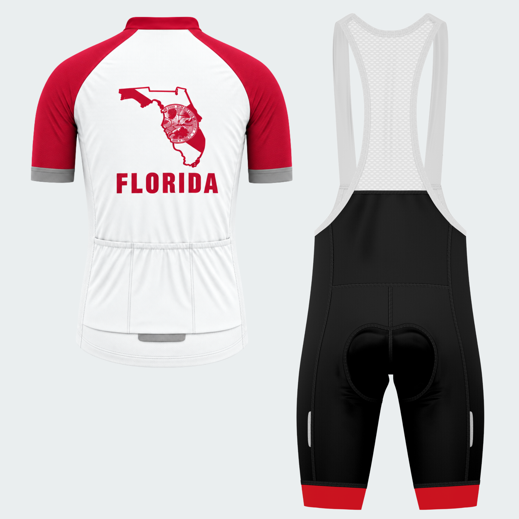 Men's Personalized Florida Bold Emblem Cycling Jersey & Kit — short sleeve bib shorts kit — image 02