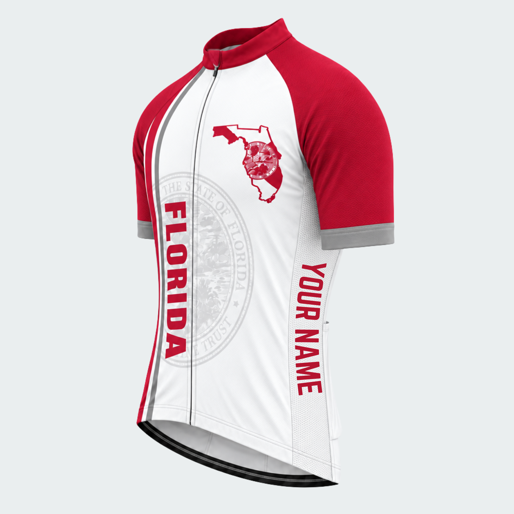 Men's Personalized Florida Bold Emblem Cycling Jersey & Kit — short sleeve jersey — image 04