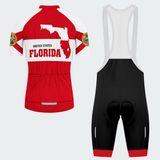 Men's Personalized Florida State Map Emblem Cycling Jersey & Kit — short sleeve bib shorts kit — image 02