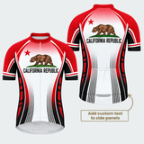 Men's Personalized California Republic Bear Cycling Jersey & Kit — short sleeve jersey — featured image