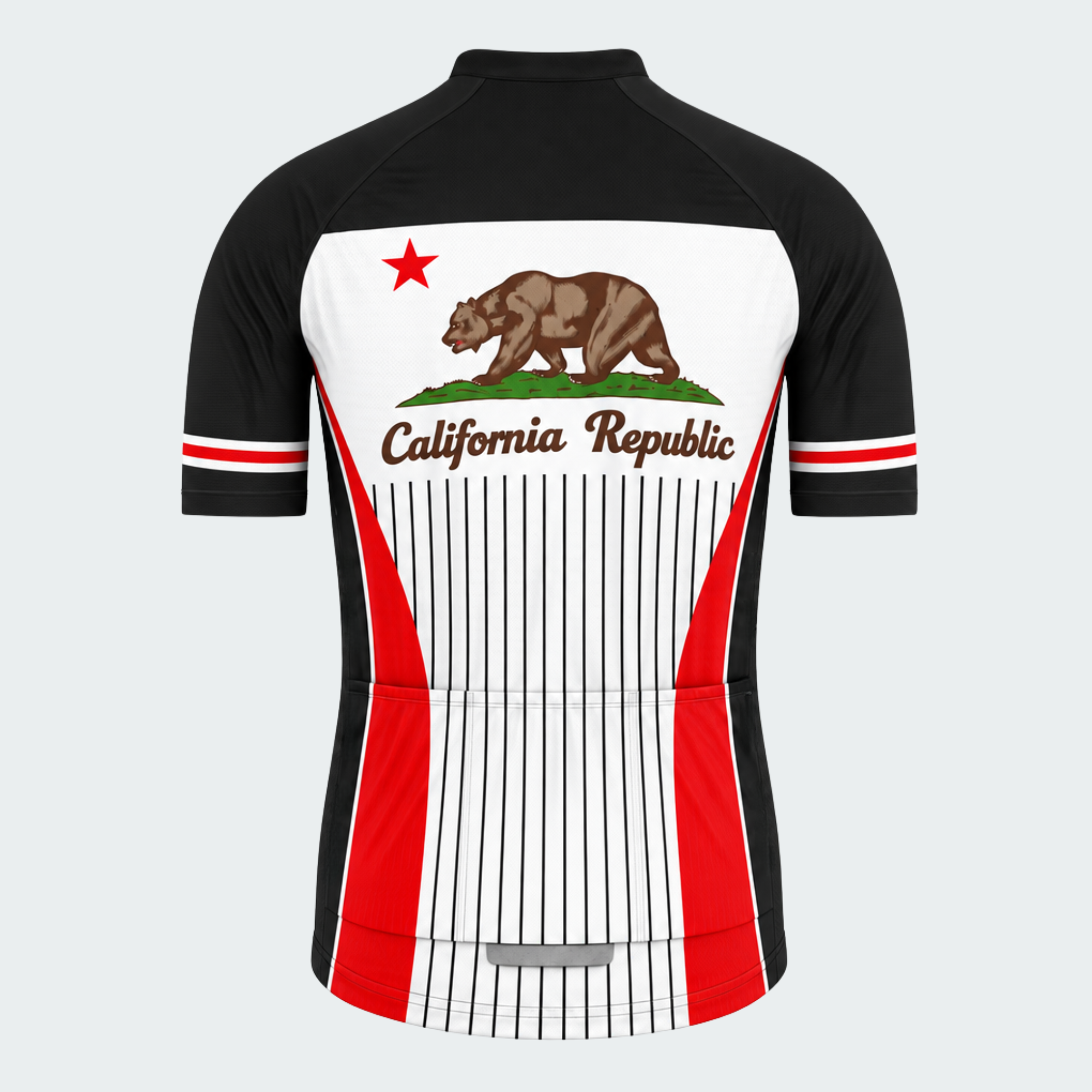 Men's Personalized California Republic Road Bear Cycling Jersey & Kit — short sleeve jersey — image 03