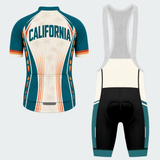 Men's Personalized California Republic Palm Shield Cycling Jersey & Kit — short sleeve bib shorts kit — image 02