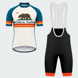 Men's Personalized California Republic Stripes Cycling Jersey & Kit — short sleeve bib shorts kit — featured image