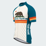 Men's Personalized California Republic Stripes Cycling Jersey & Kit — short sleeve jersey — image 04