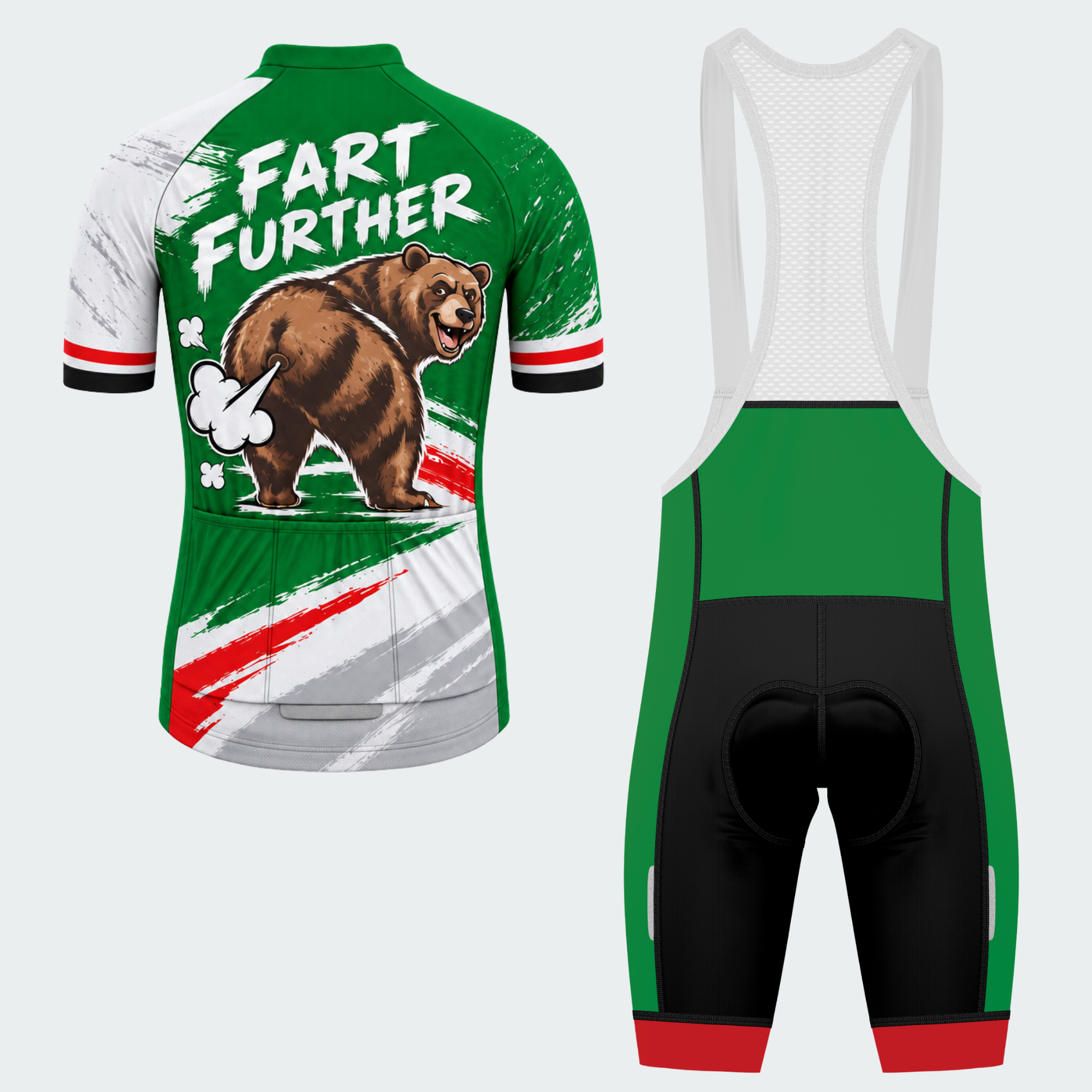 Men's Personalized California Grizzly Rebellion Cycling Jersey & Kit — short sleeve bib shorts kit — image 02
