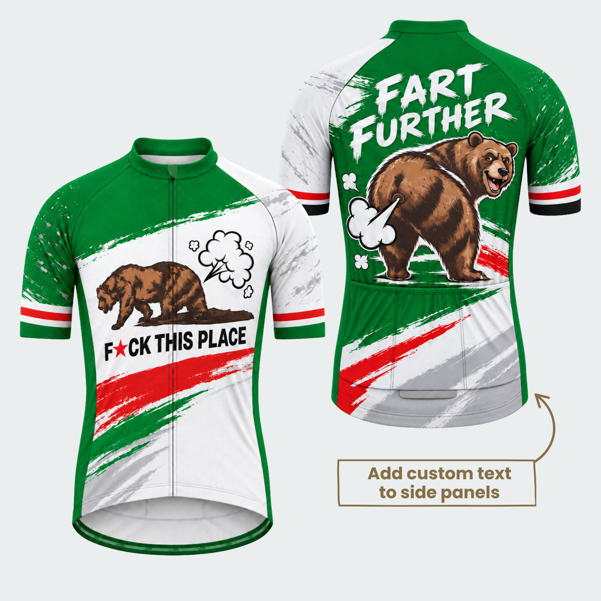 Men's Personalized California Grizzly Rebellion Cycling Jersey & Kit — short sleeve jersey — featured image