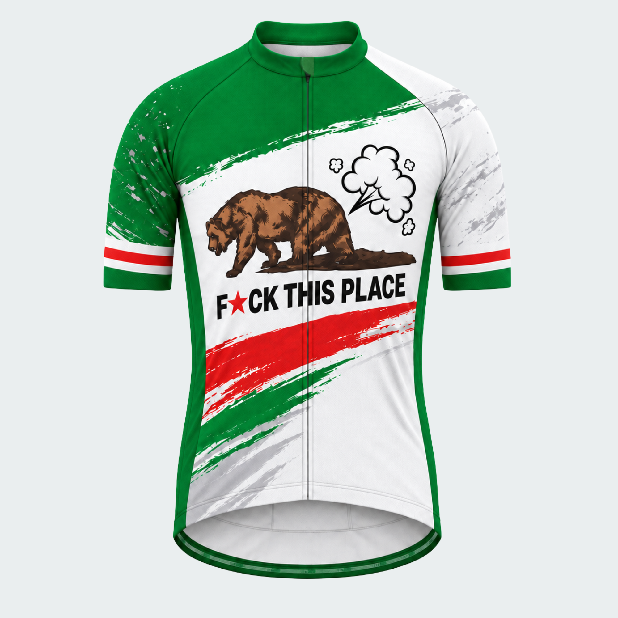 Men's Personalized California Grizzly Rebellion Cycling Jersey & Kit — short sleeve jersey — image 02
