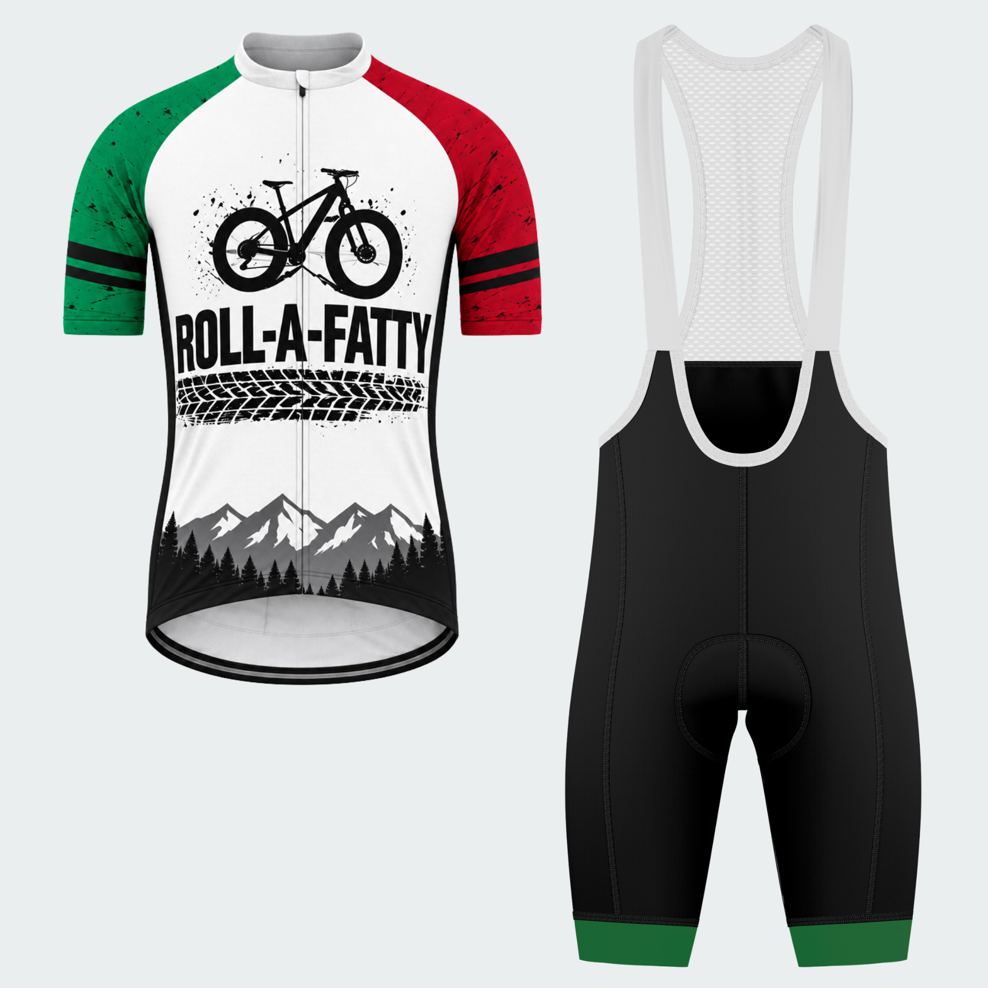 Men's Personalized Life Is Better On Fat Tires Cycling Jersey & Kit — short sleeve bib shorts kit — featured image