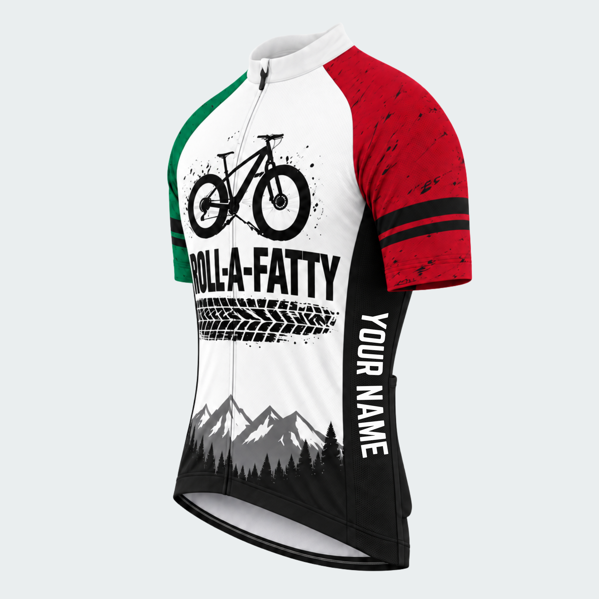 Men's Personalized Life Is Better On Fat Tires Cycling Jersey & Kit — short sleeve jersey — image 04