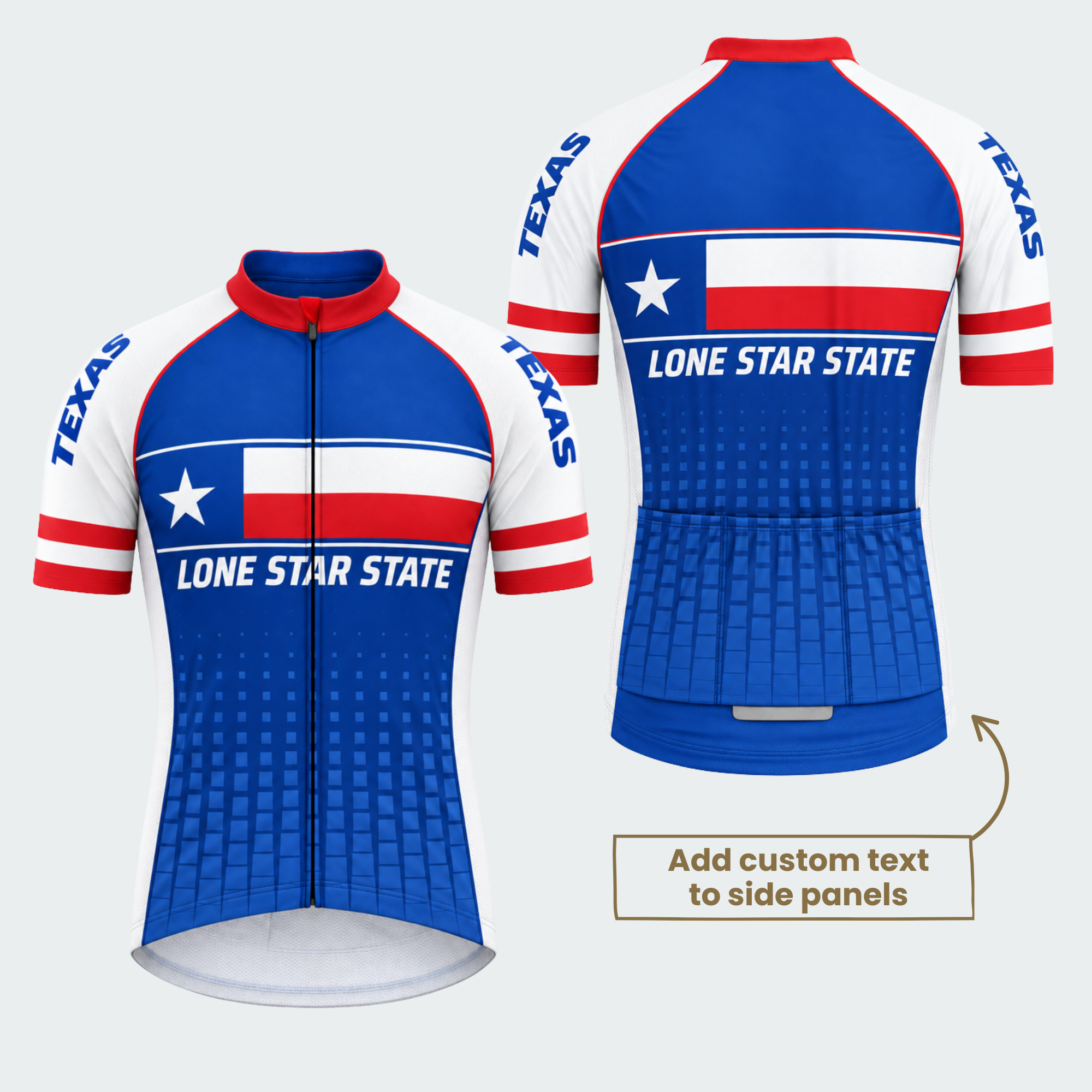Men's Personalized Texas Lone Star State Cycling Jersey & Kit — short sleeve jersey — featured image