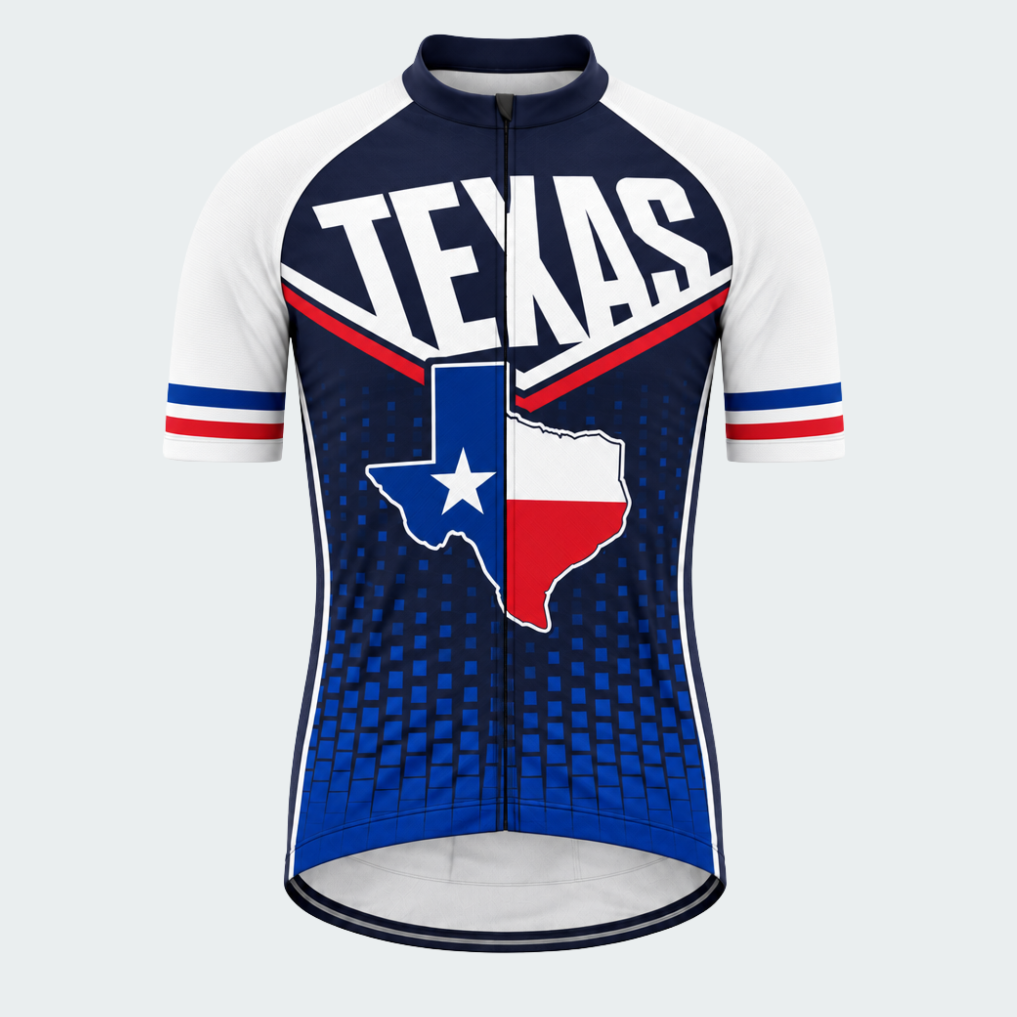 Men's Personalized Texas Pride Shield Cycling Jersey & Kit — short sleeve jersey — image 02