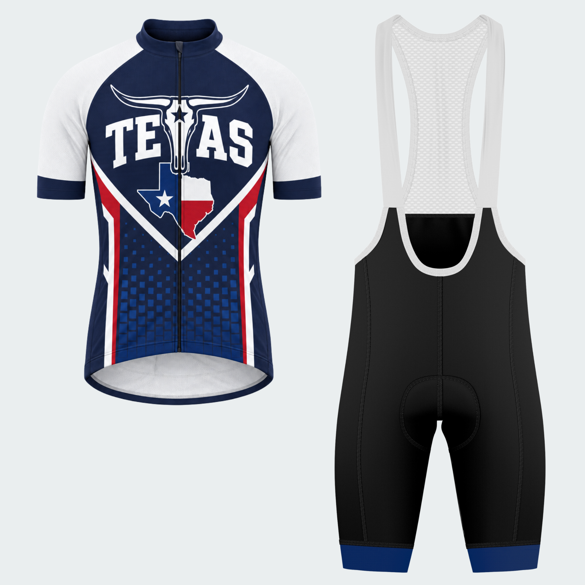 Men's Personalized Texas Longhorn Shield Cycling Jersey & Kit — short sleeve bib shorts kit — featured image
