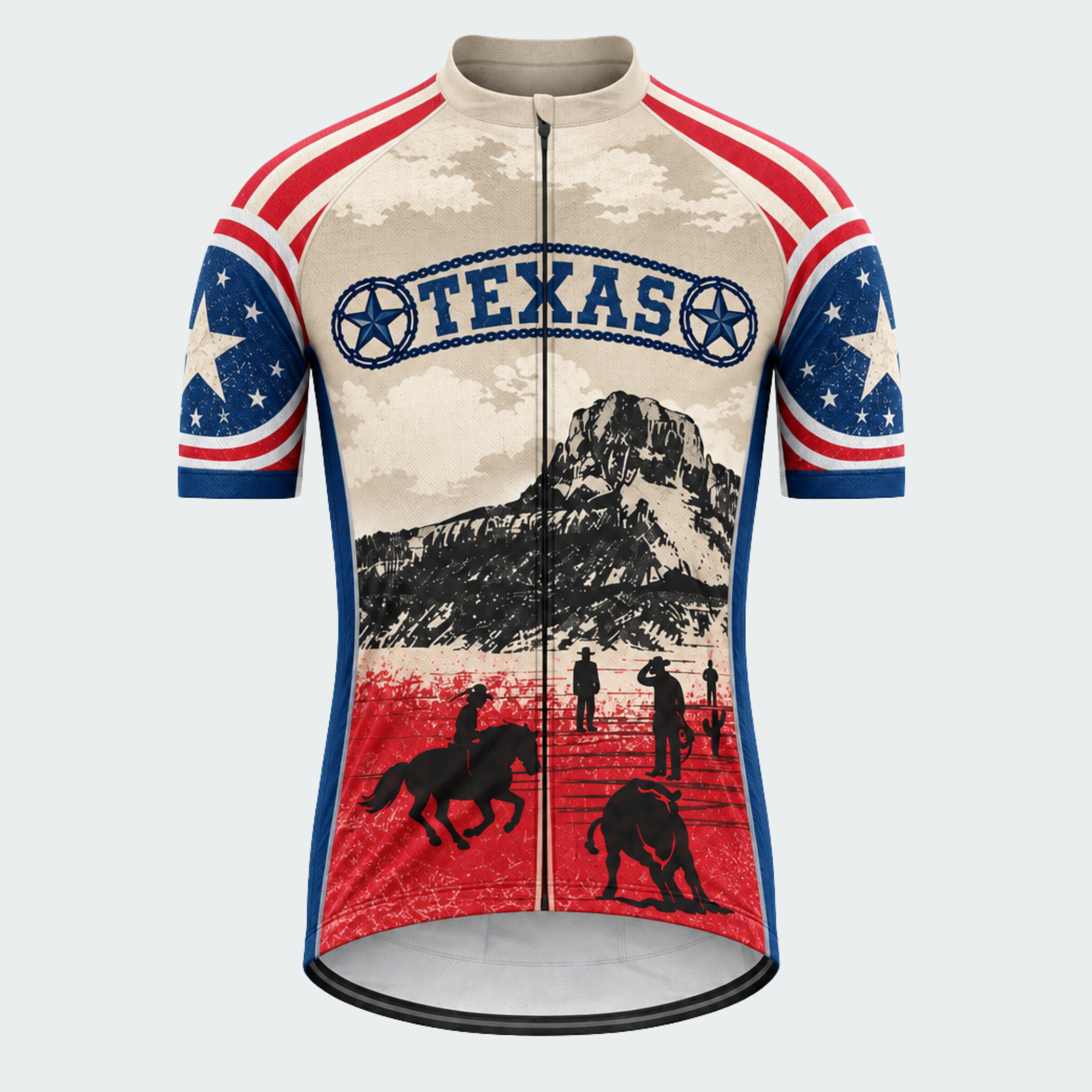 Men's Personalized Texas Rodeo Frontier Cycling Jersey & Kit — short sleeve jersey — image 02