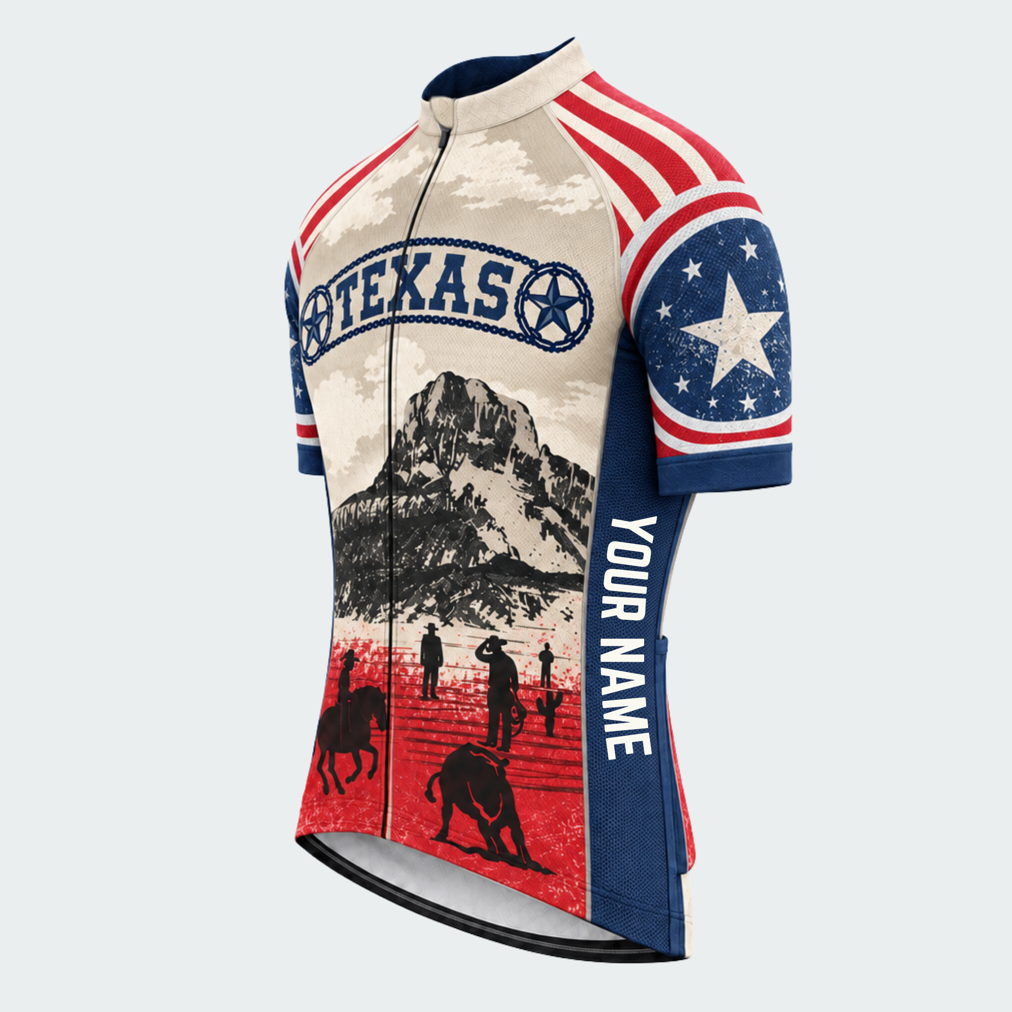 Men's Personalized Texas Rodeo Frontier Cycling Jersey & Kit — short sleeve jersey — image 04