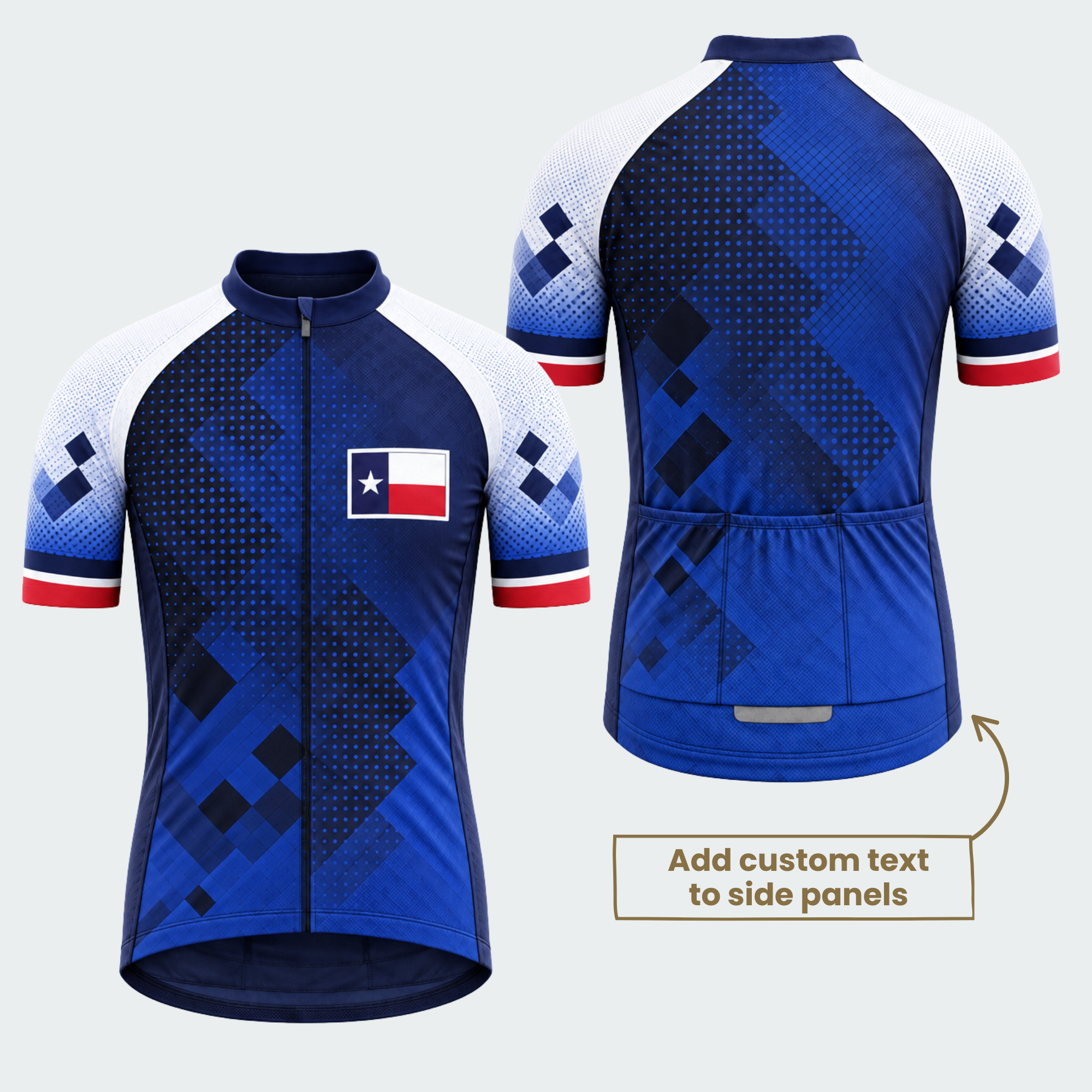 Men's Personalized Texas Flag Circuit Cycling Jersey & Kit — short sleeve jersey — featured image