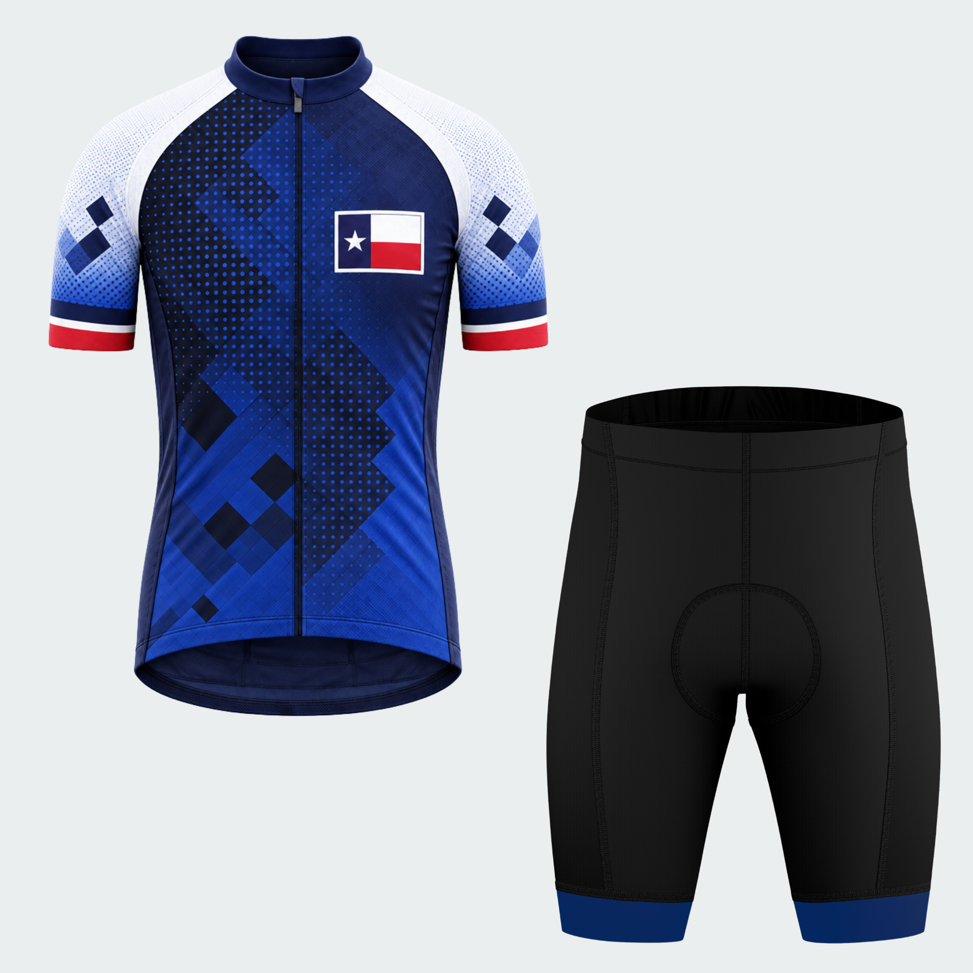 Men's Personalized Texas Flag Circuit Cycling Jersey & Kit — short sleeve shorts kit — featured image
