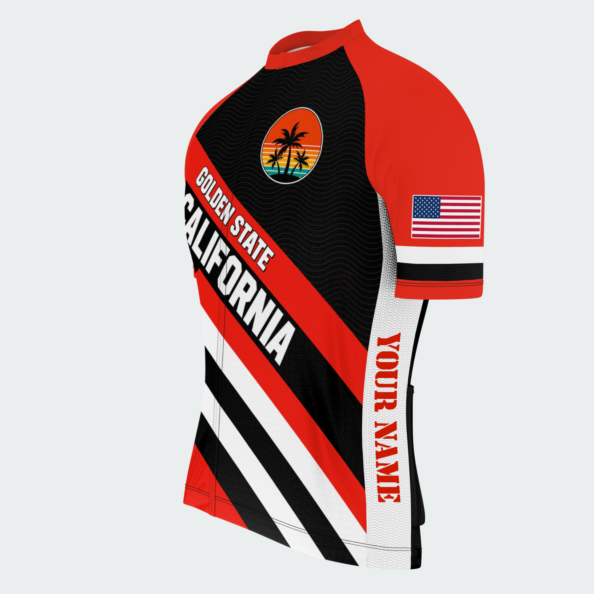 Men's Personalized California Sunset Palms Cycling Jersey & Kit — short sleeve jersey — image 04