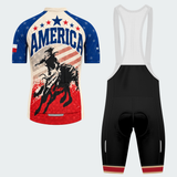 Men's Personalized Texas Bull Rider Cycling Jersey & Kit — short sleeve bib shorts kit — image 02