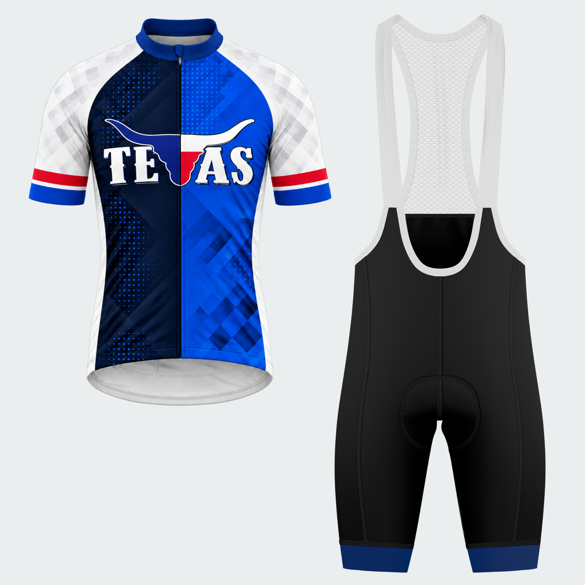 Men's Personalized Texas Steer Emblem Cycling Jersey & Kit — short sleeve bib shorts kit — featured image