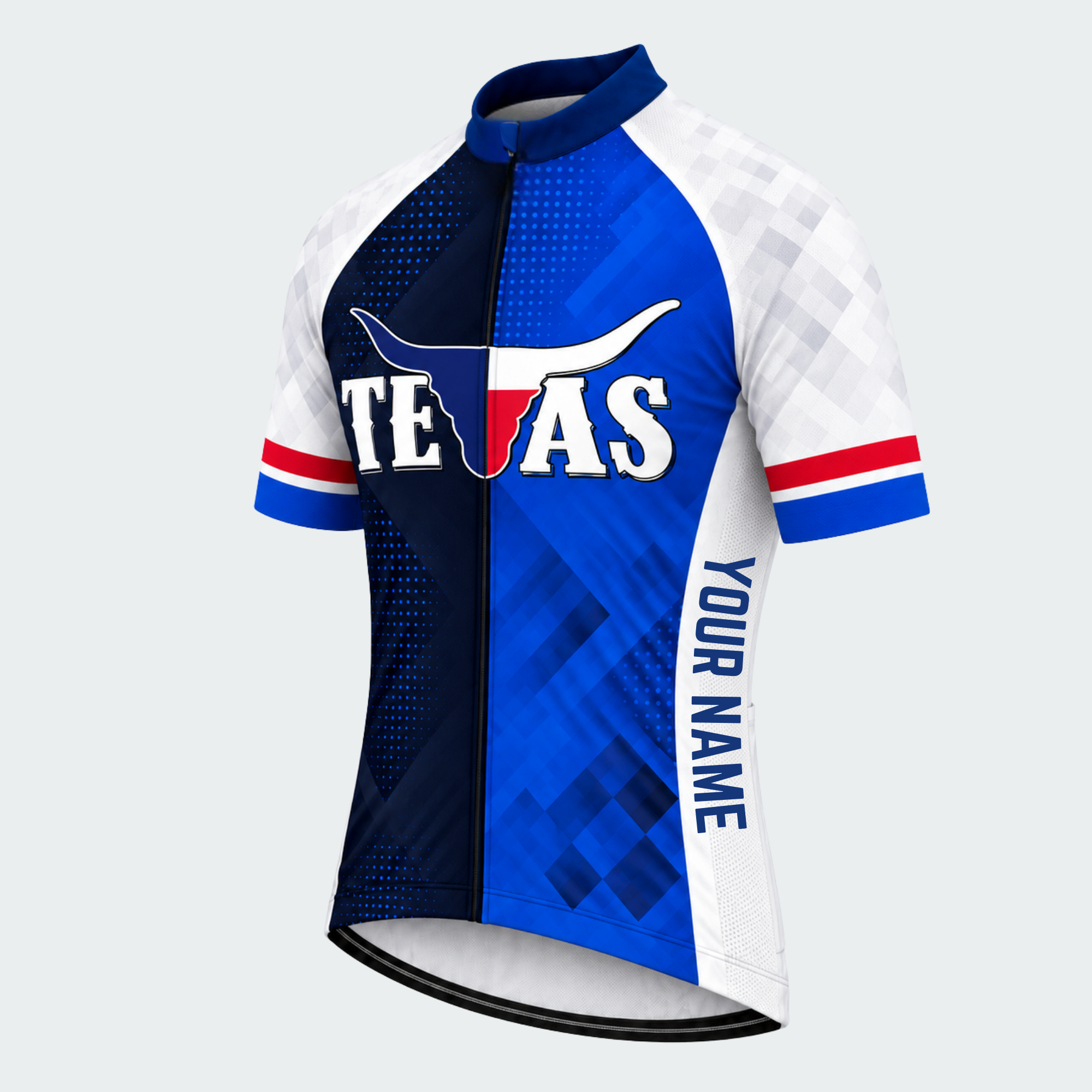 Men's Personalized Texas Steer Emblem Cycling Jersey & Kit — short sleeve jersey — image 04