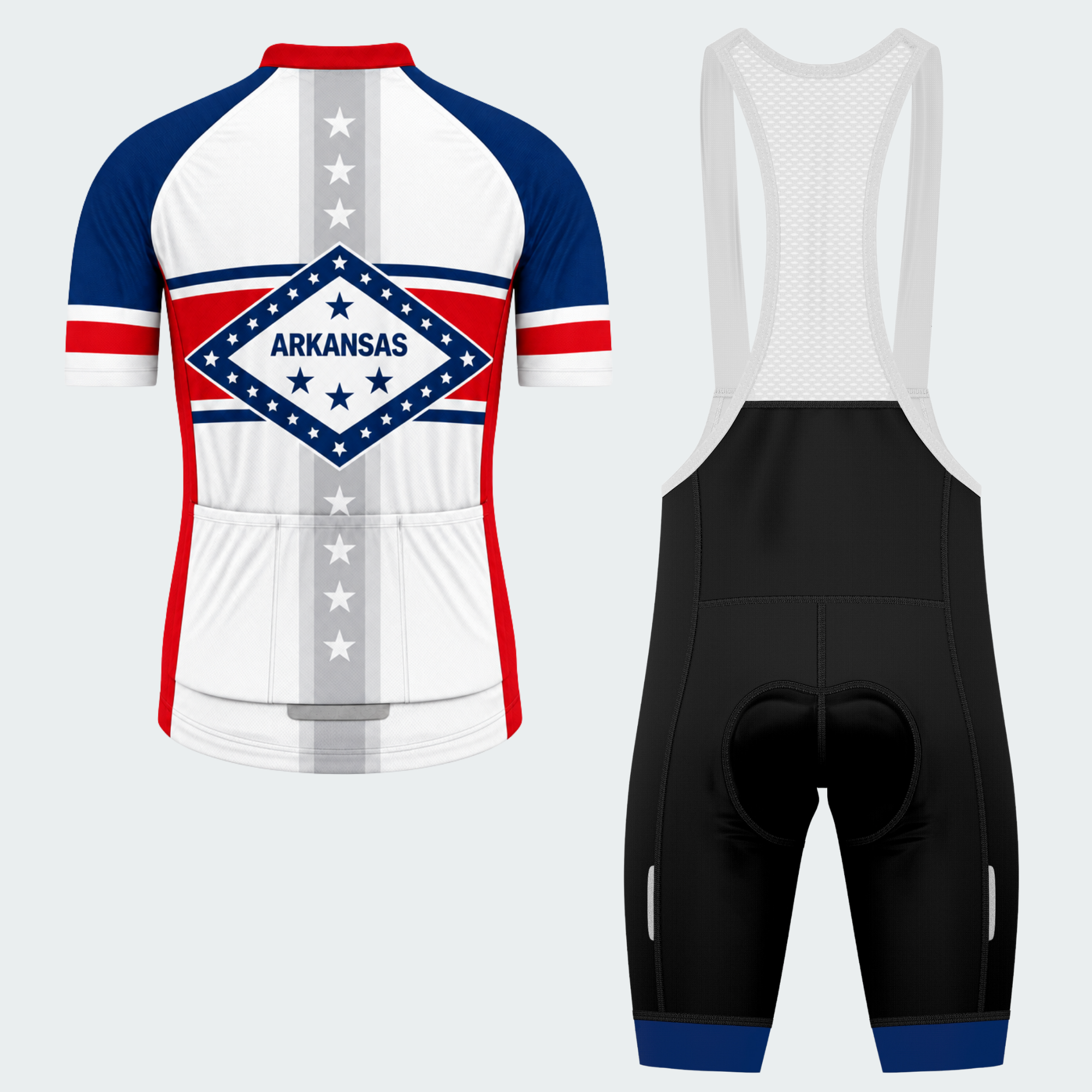 Men's Personalized Arkansas State Diamond Cycling Jersey & Kit — short sleeve bib shorts kit — image 02