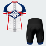 Men's Personalized Arkansas State Diamond Cycling Jersey & Kit — short sleeve shorts kit — image 02