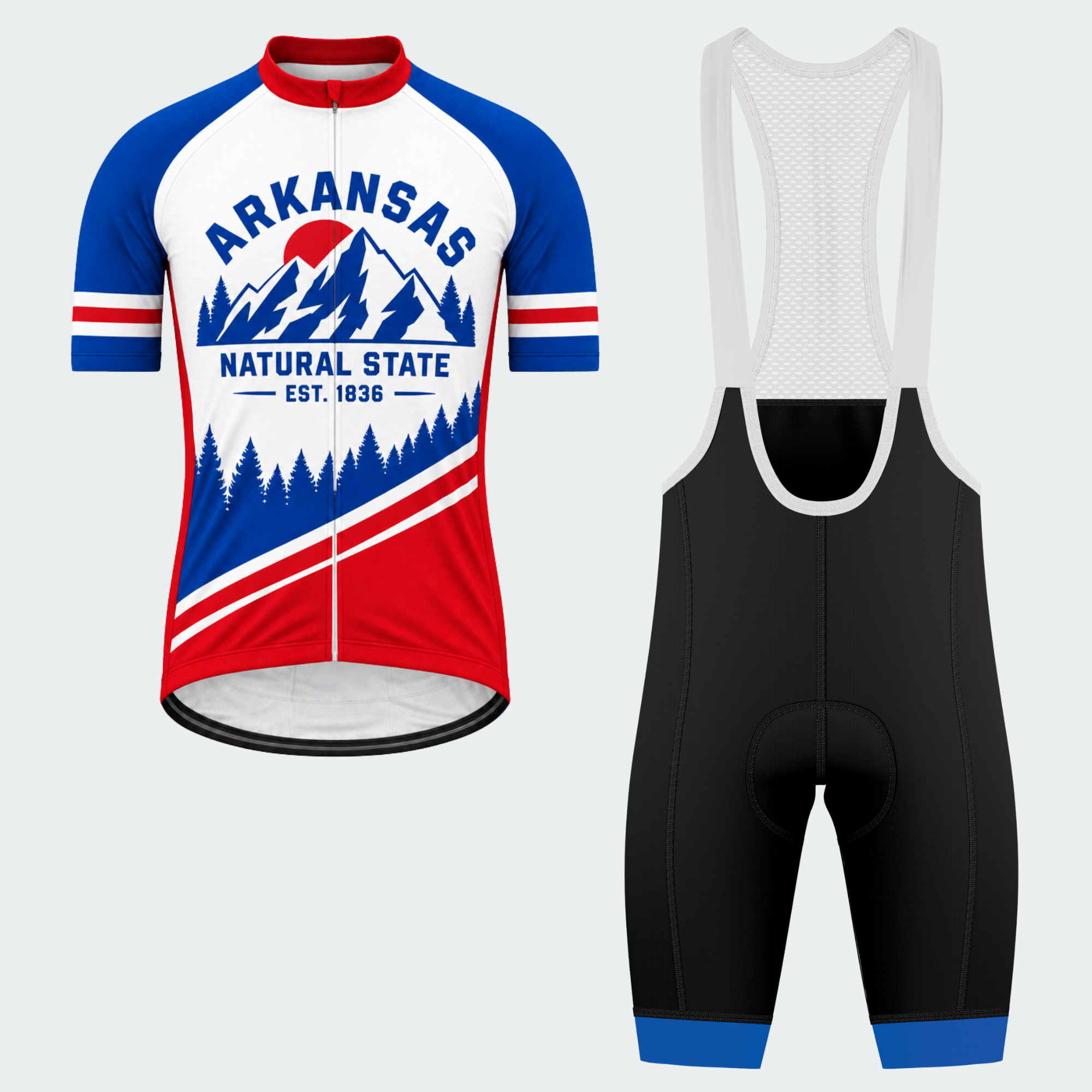 Men's Personalized Arkansas Natural State Cycling Jersey & Kit — short sleeve bib shorts kit — featured image