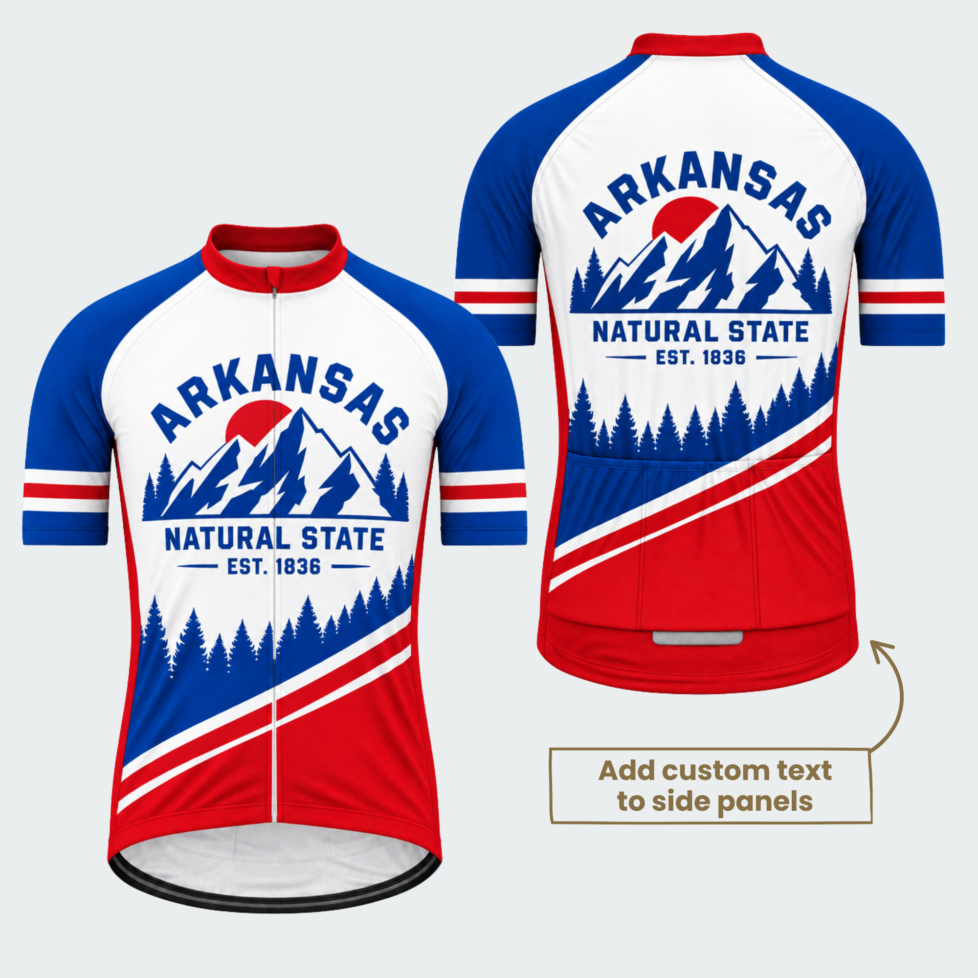 Men's Personalized Arkansas Natural State Cycling Jersey & Kit — short sleeve jersey — featured image