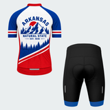 Men's Personalized Arkansas Natural State Cycling Jersey & Kit — short sleeve shorts kit — image 02