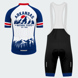 Men's Personalized Arkansas Mountain Crest Cycling Jersey & Kit — short sleeve bib shorts kit — image 02