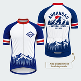 Men's Personalized Arkansas Mountain Crest Cycling Jersey & Kit — short sleeve jersey — featured image