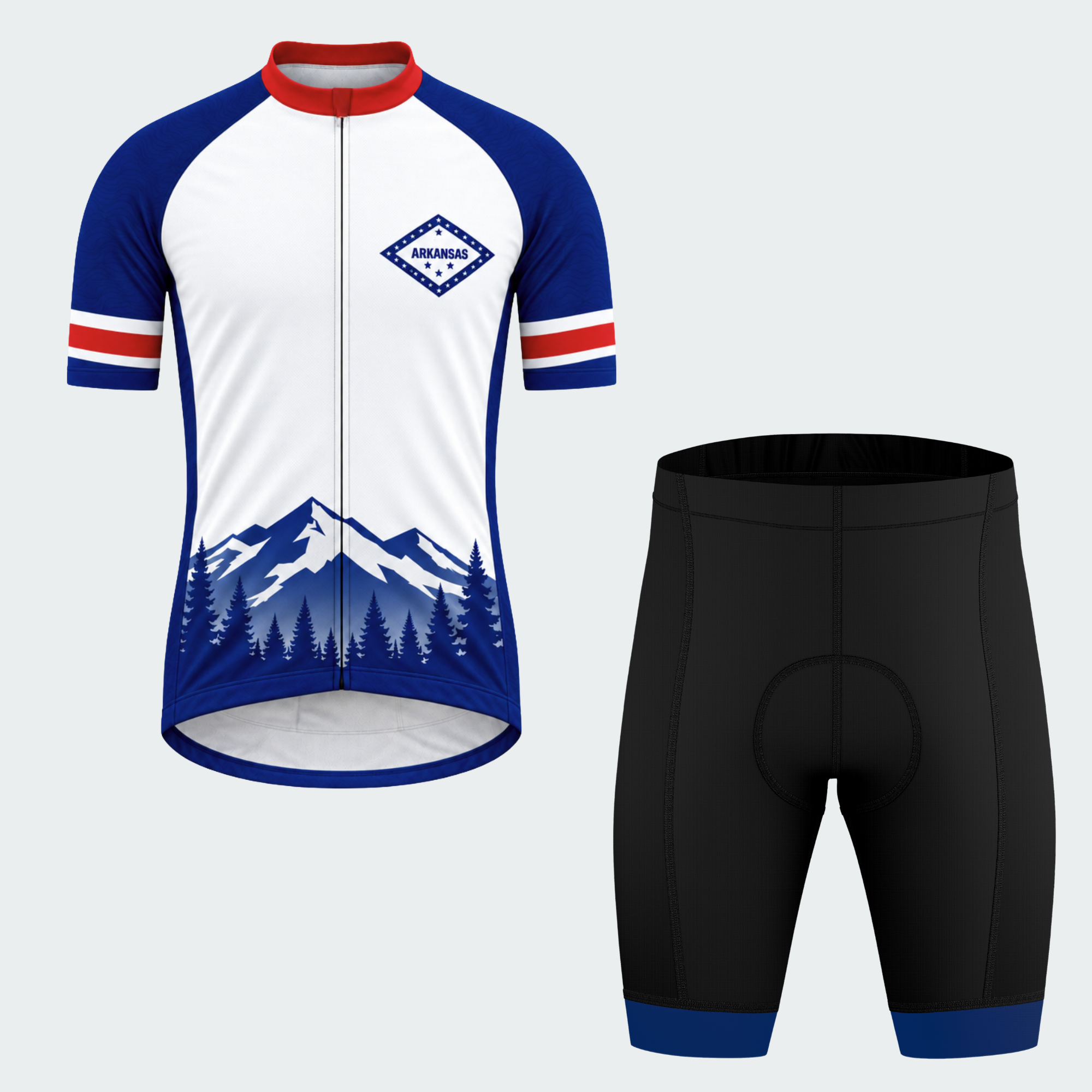 Men's Personalized Arkansas Mountain Crest Cycling Jersey & Kit — short sleeve shorts kit — featured image