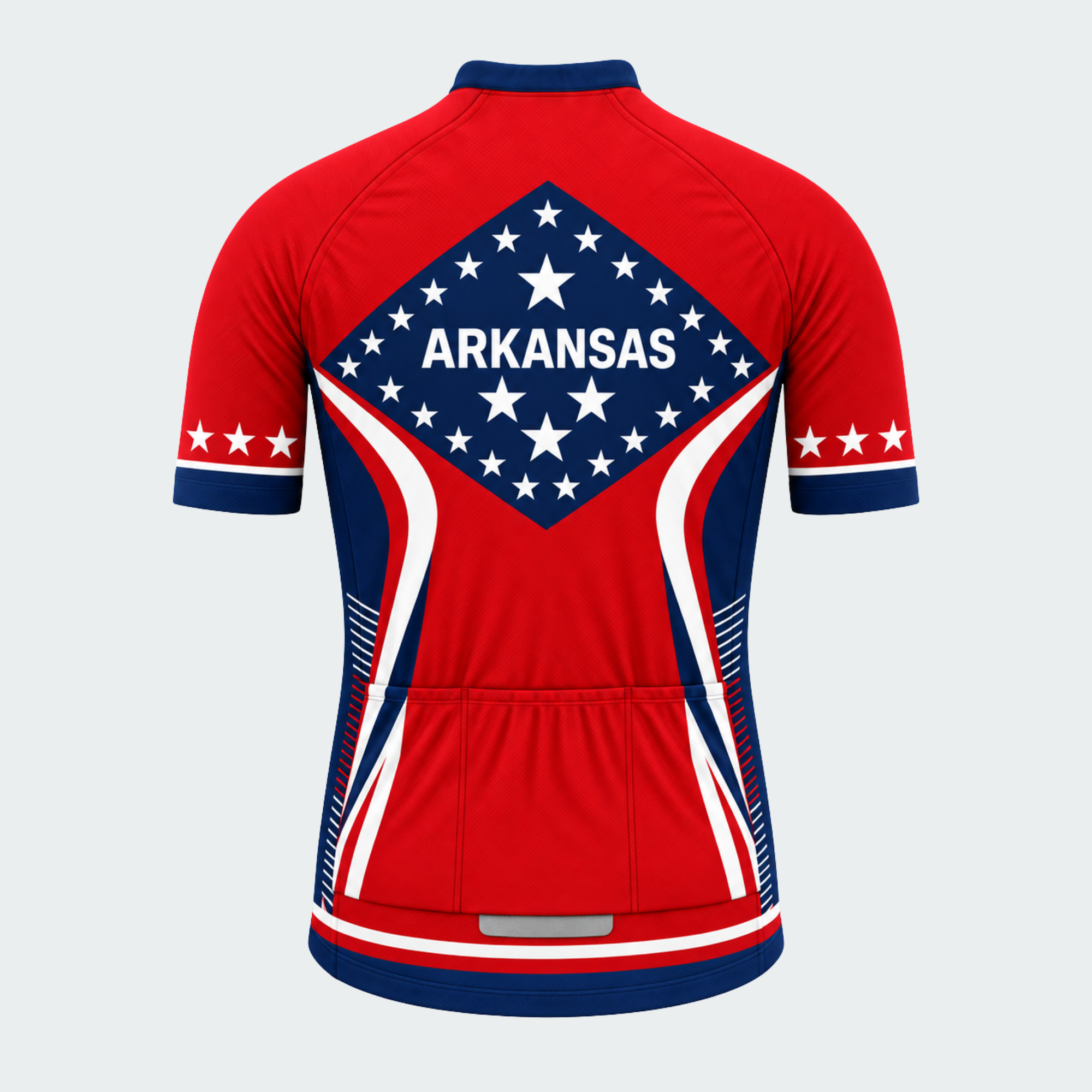 Men's Personalized Arkansas Star Shield Cycling Jersey & Kit — short sleeve jersey — image 03