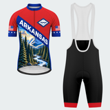 Men's Personalized Arkansas Mountain River Cycling Jersey & Kit — short sleeve bib shorts kit — featured image