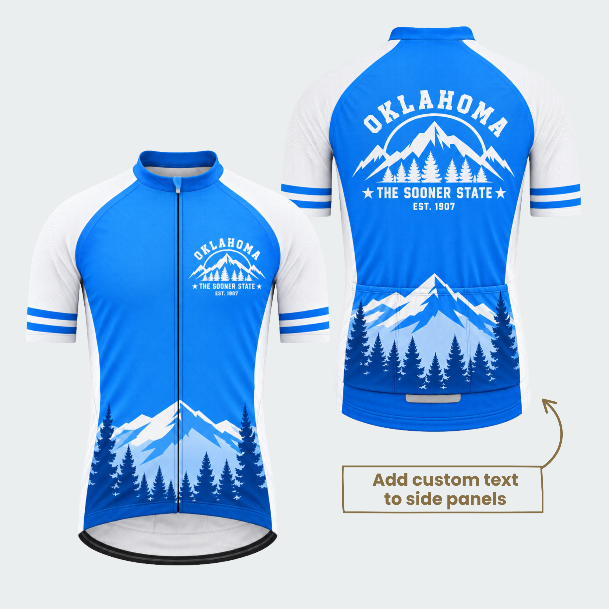 Men's Personalized Oklahoma Sooner Ridge Cycling Jersey & Kit — short sleeve jersey — featured image