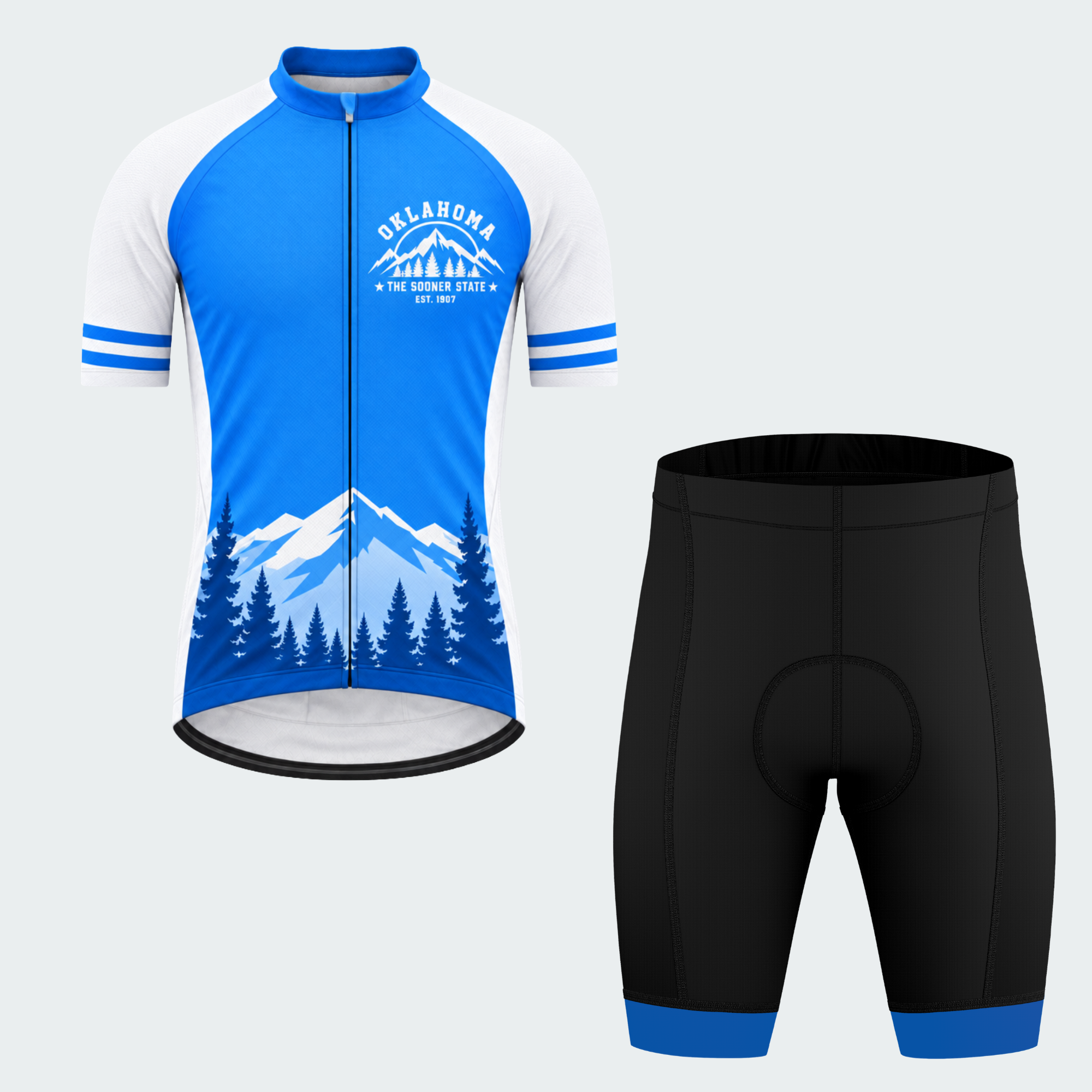 Men's Personalized Oklahoma Sooner Ridge Cycling Jersey & Kit — short sleeve shorts kit — featured image