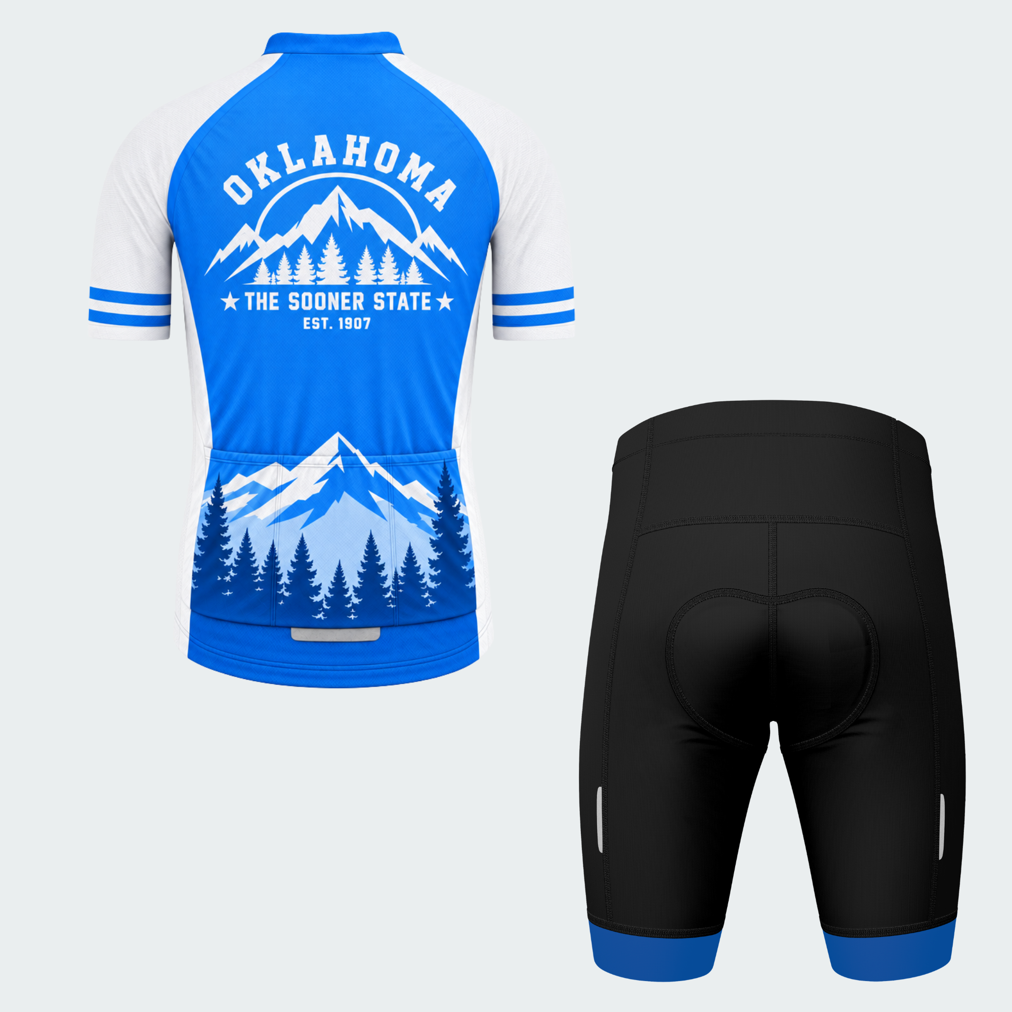 Men's Personalized Oklahoma Sooner Ridge Cycling Jersey & Kit — short sleeve shorts kit — image 02