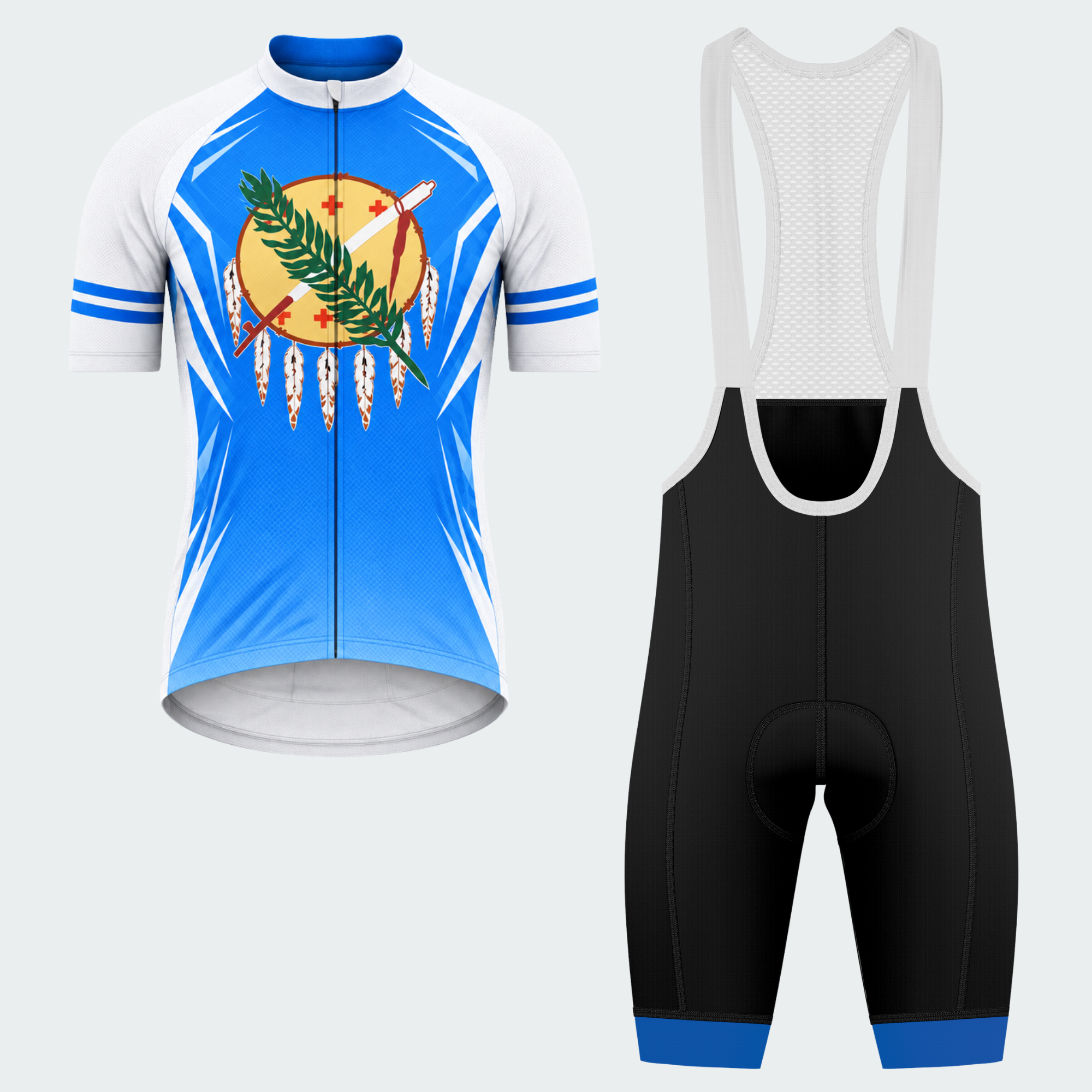 Men's Personalized Oklahoma Shield Emblem Cycling Jersey & Kit — short sleeve bib shorts kit — featured image