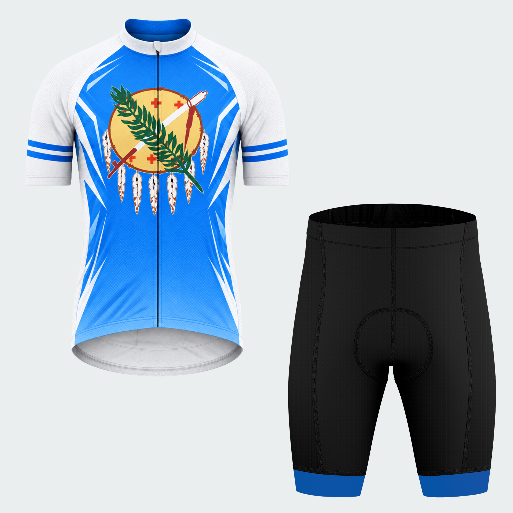 Men's Personalized Oklahoma Shield Emblem Cycling Jersey & Kit — short sleeve shorts kit — featured image
