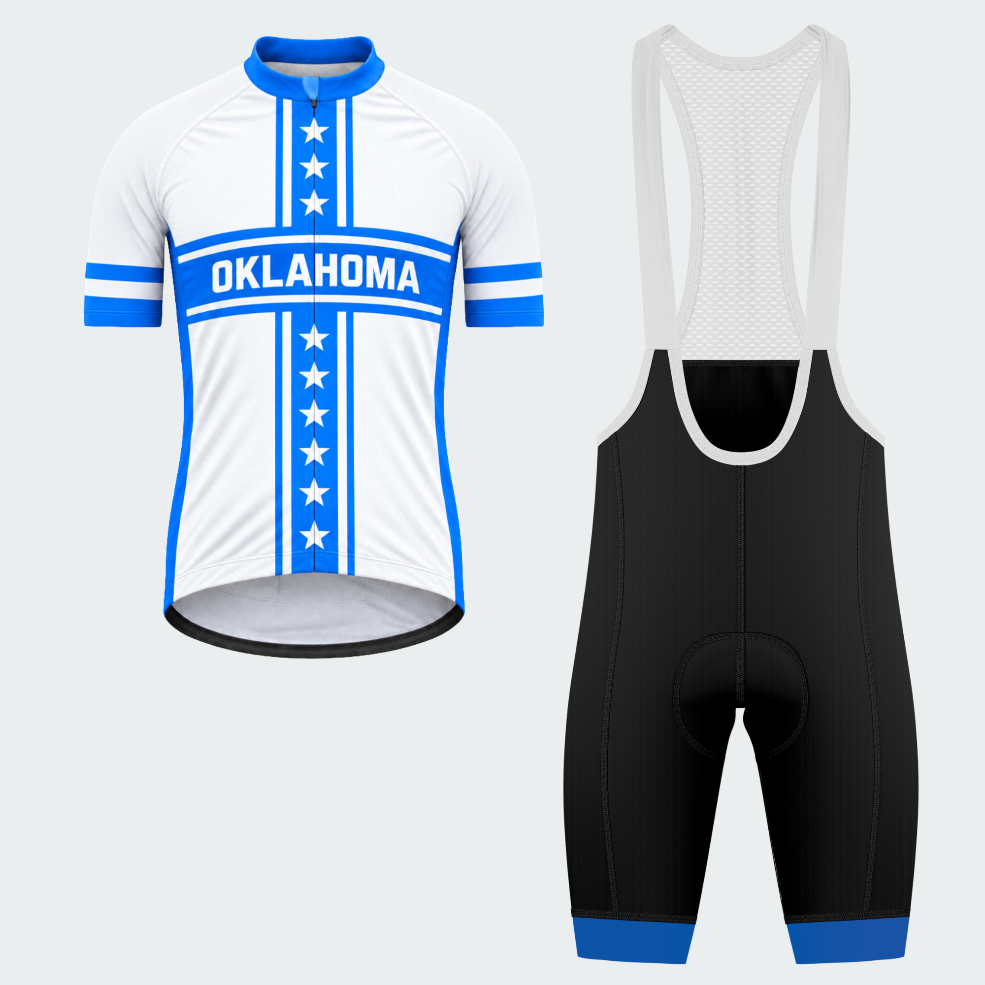 Men's Personalized Oklahoma Feather Shield Cycling Jersey & Kit — short sleeve bib shorts kit — featured image