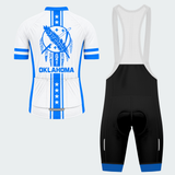 Men's Personalized Oklahoma Feather Shield Cycling Jersey & Kit — short sleeve bib shorts kit — image 02