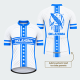 Men's Personalized Oklahoma Feather Shield Cycling Jersey & Kit — short sleeve jersey — featured image