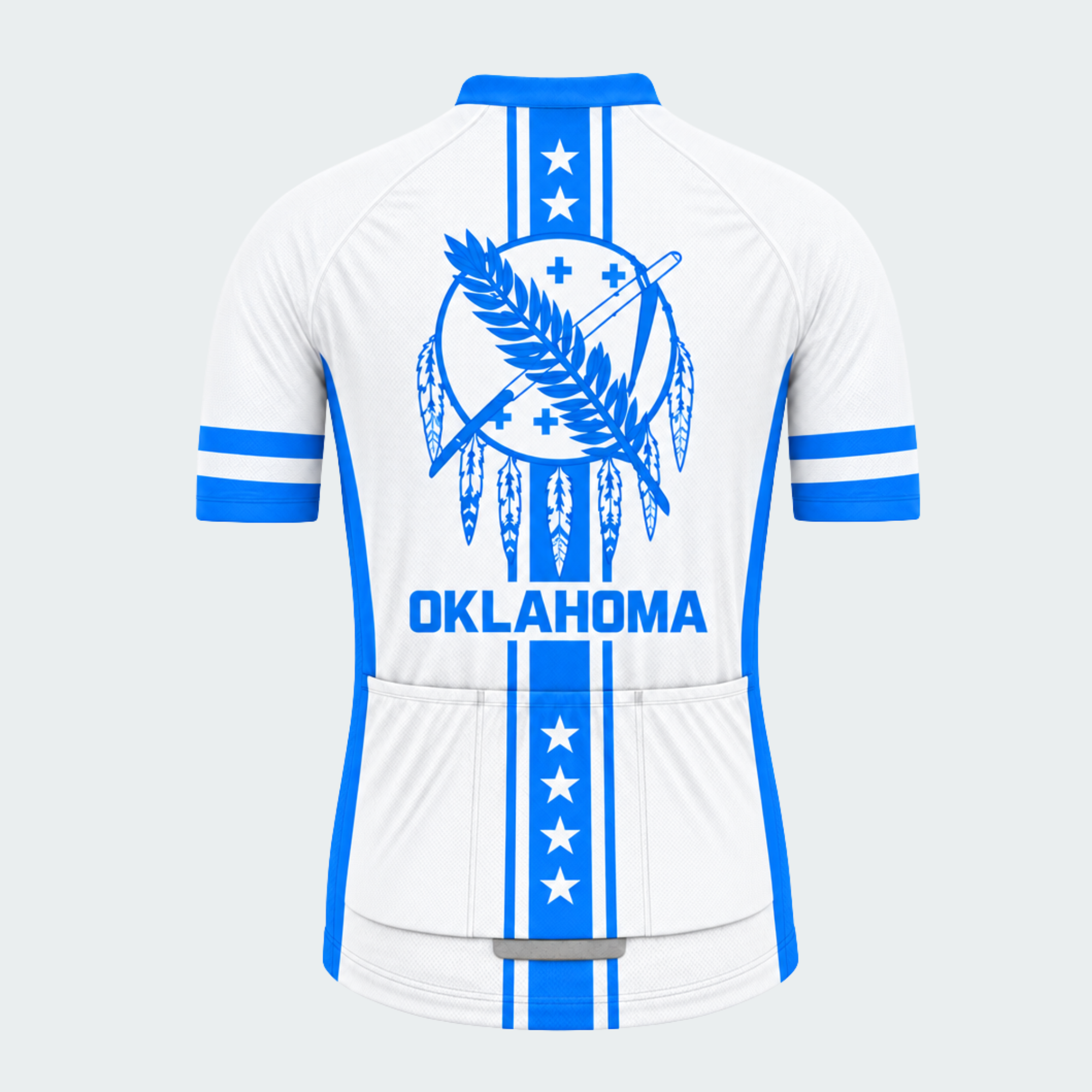Men's Personalized Oklahoma Feather Shield Cycling Jersey & Kit — short sleeve jersey — image 03