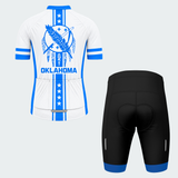 Men's Personalized Oklahoma Feather Shield Cycling Jersey & Kit — short sleeve shorts kit — image 02