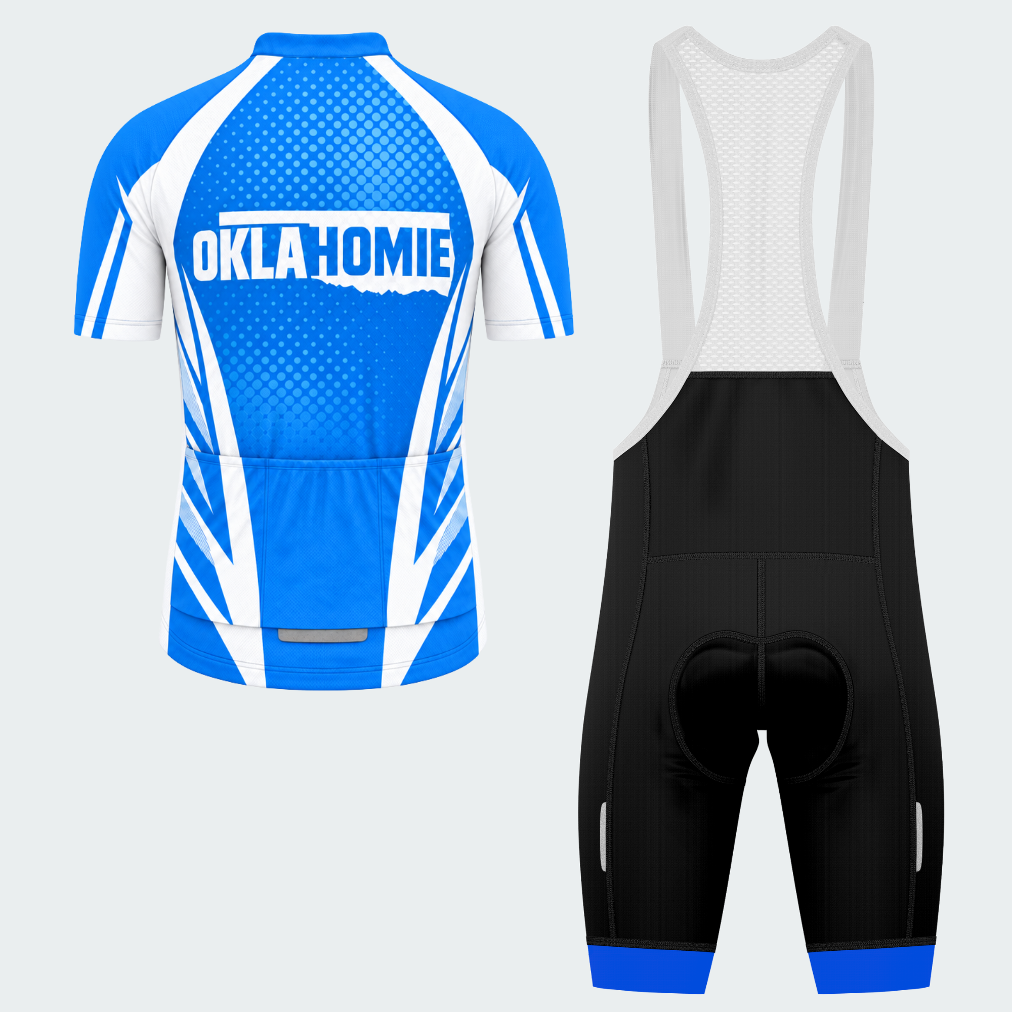 Men's Personalized Oklahoma OKLAHOMIE Badge Cycling Jersey & Kit — short sleeve bib shorts kit — image 02