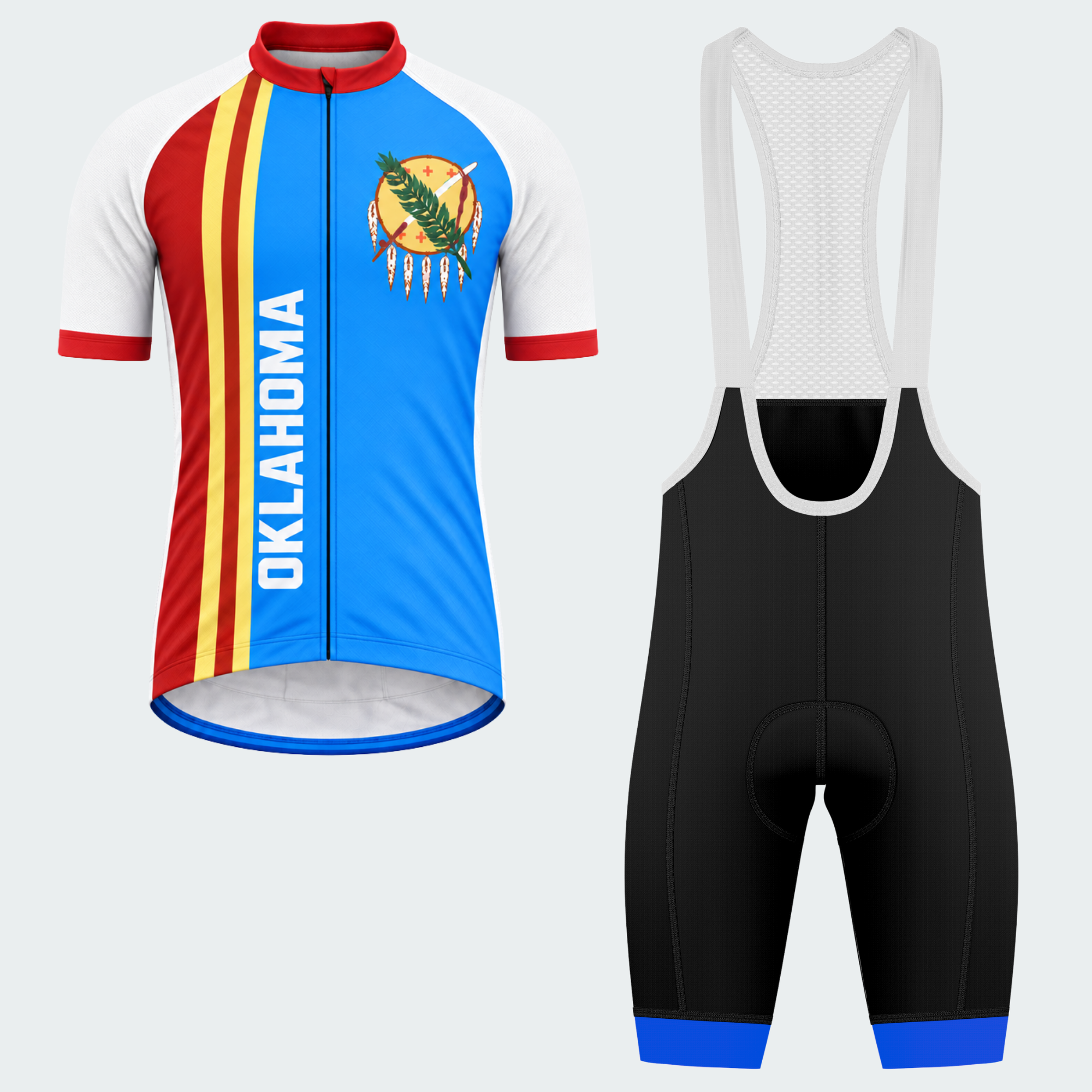 Men's Personalized Oklahoma Calumet Emblem Cycling Jersey & Kit — short sleeve bib shorts kit — featured image