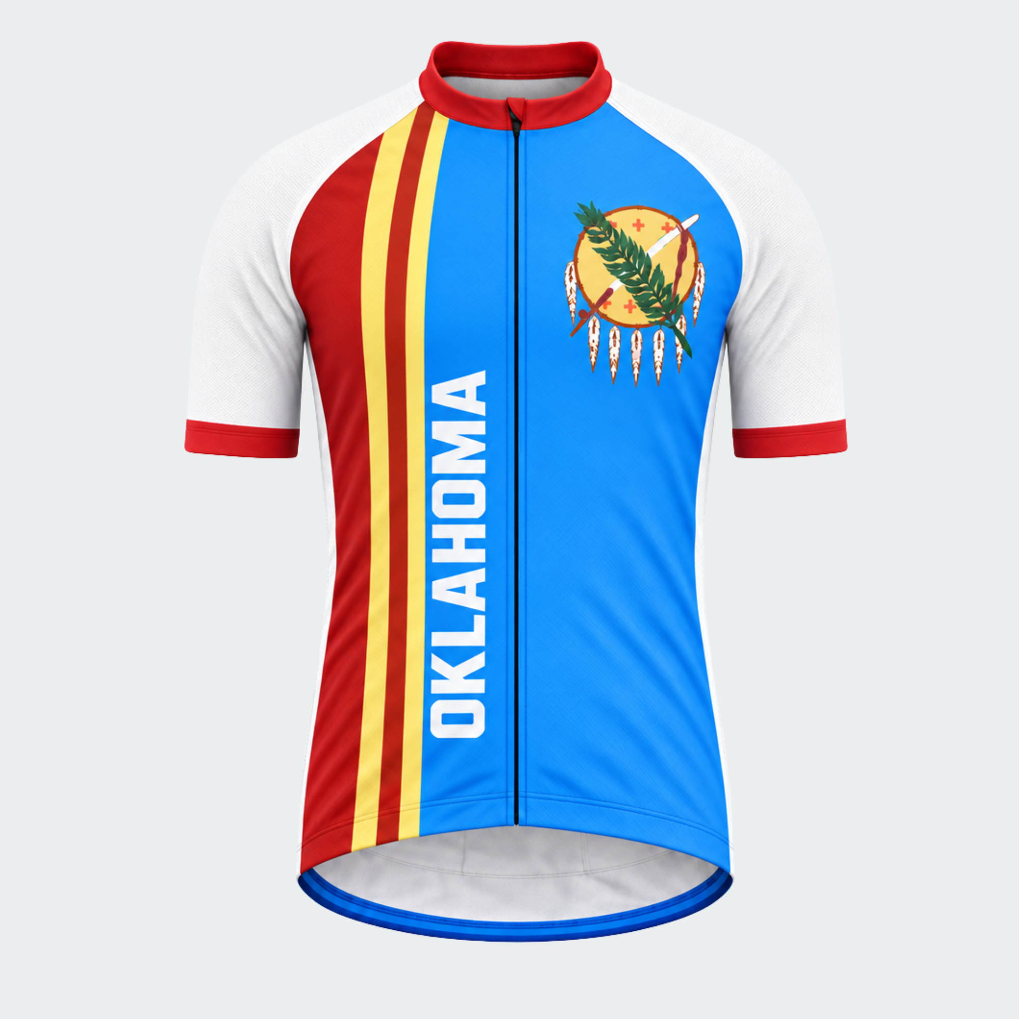 Men's Personalized Oklahoma Calumet Emblem Cycling Jersey & Kit — short sleeve jersey — image 02