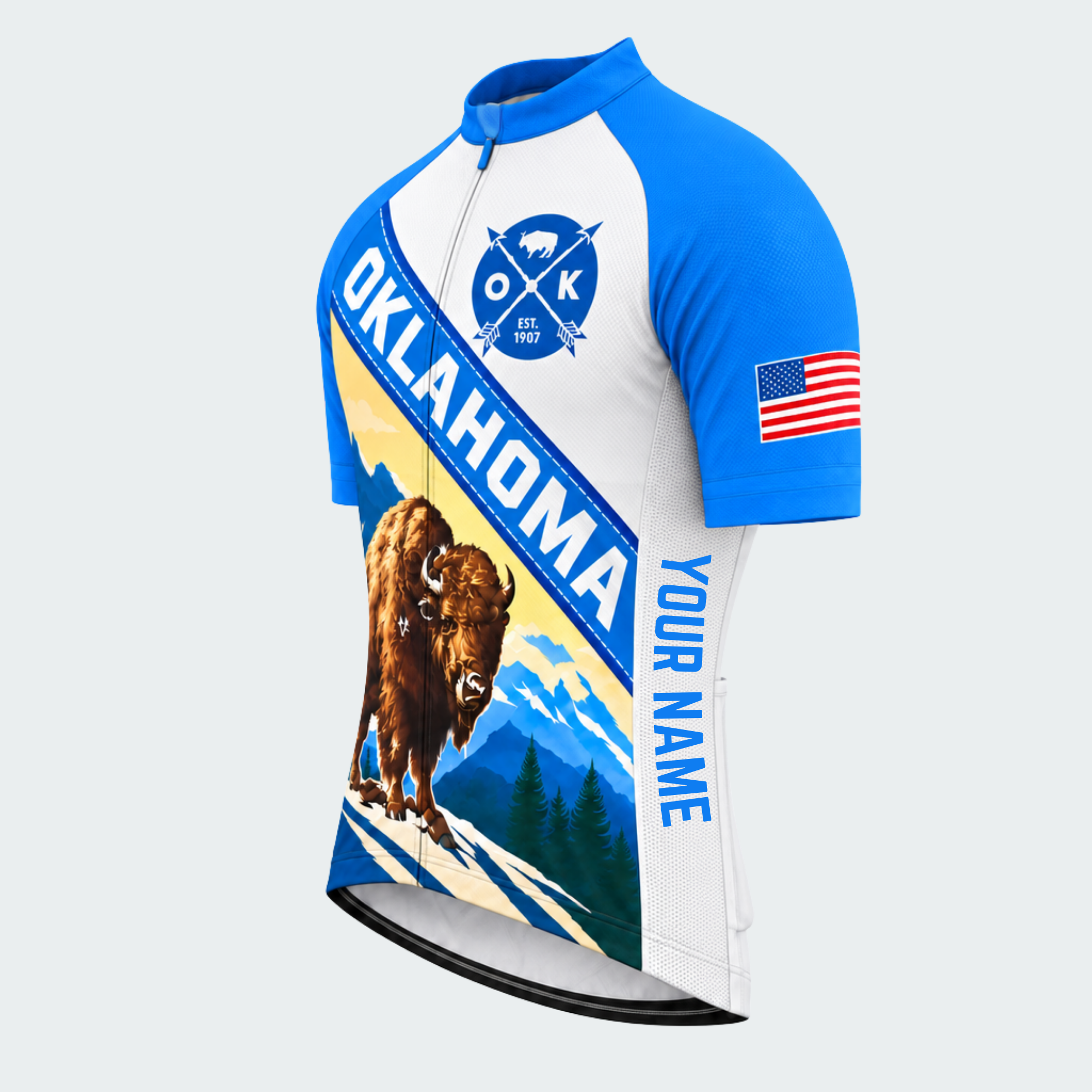 Men's Personalized Oklahoma Buffalo Summit Cycling Jersey & Kit — short sleeve jersey — image 04