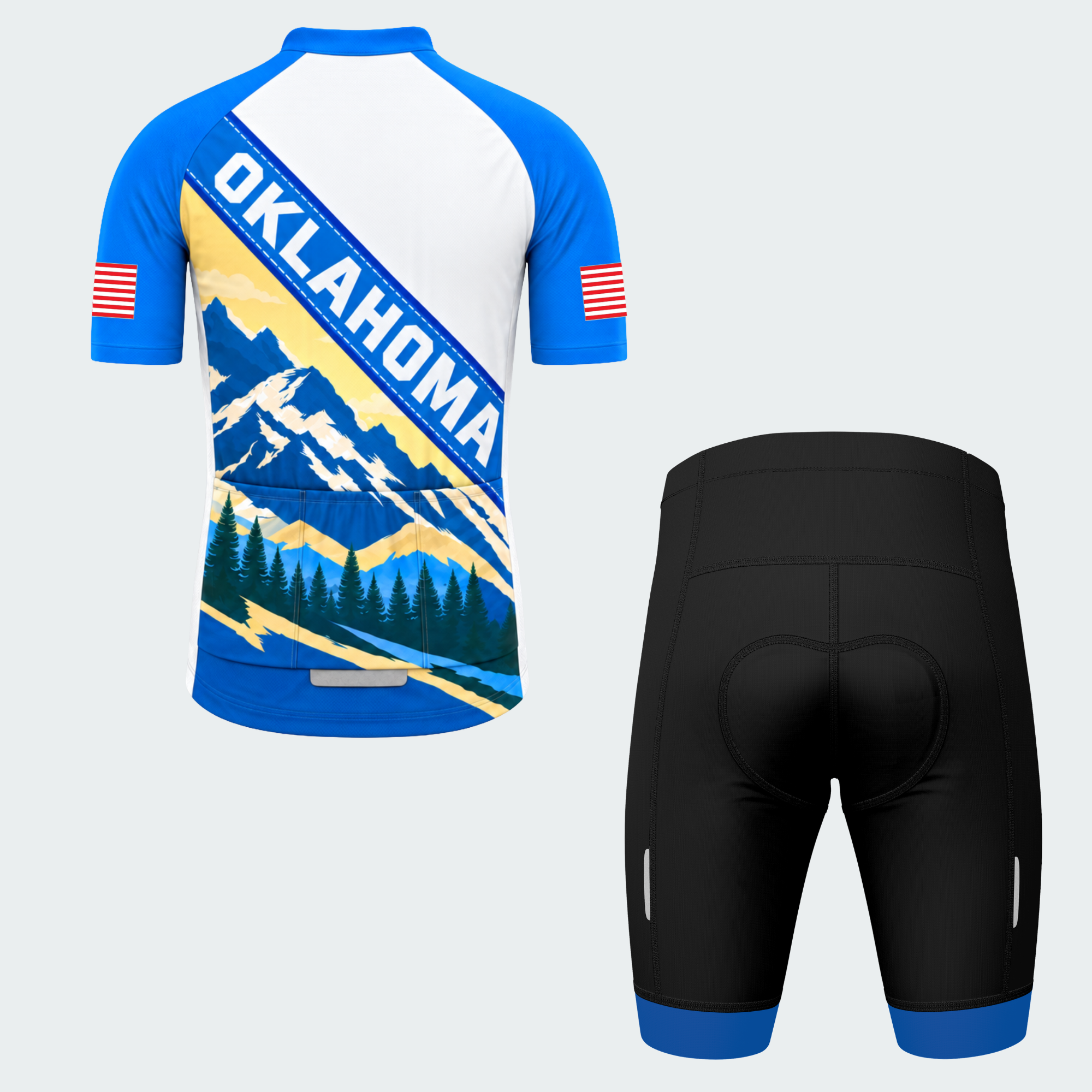 Men's Personalized Oklahoma Buffalo Summit Cycling Jersey & Kit — short sleeve shorts kit — image 02