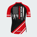 Men's Personalized Wildland Firefighter Crest Cycling Jersey & Kit — short sleeve jersey — image 03